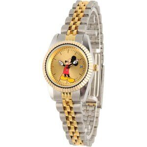 NWT - Disney Mickey Mouse Women's Gold Dial Watches